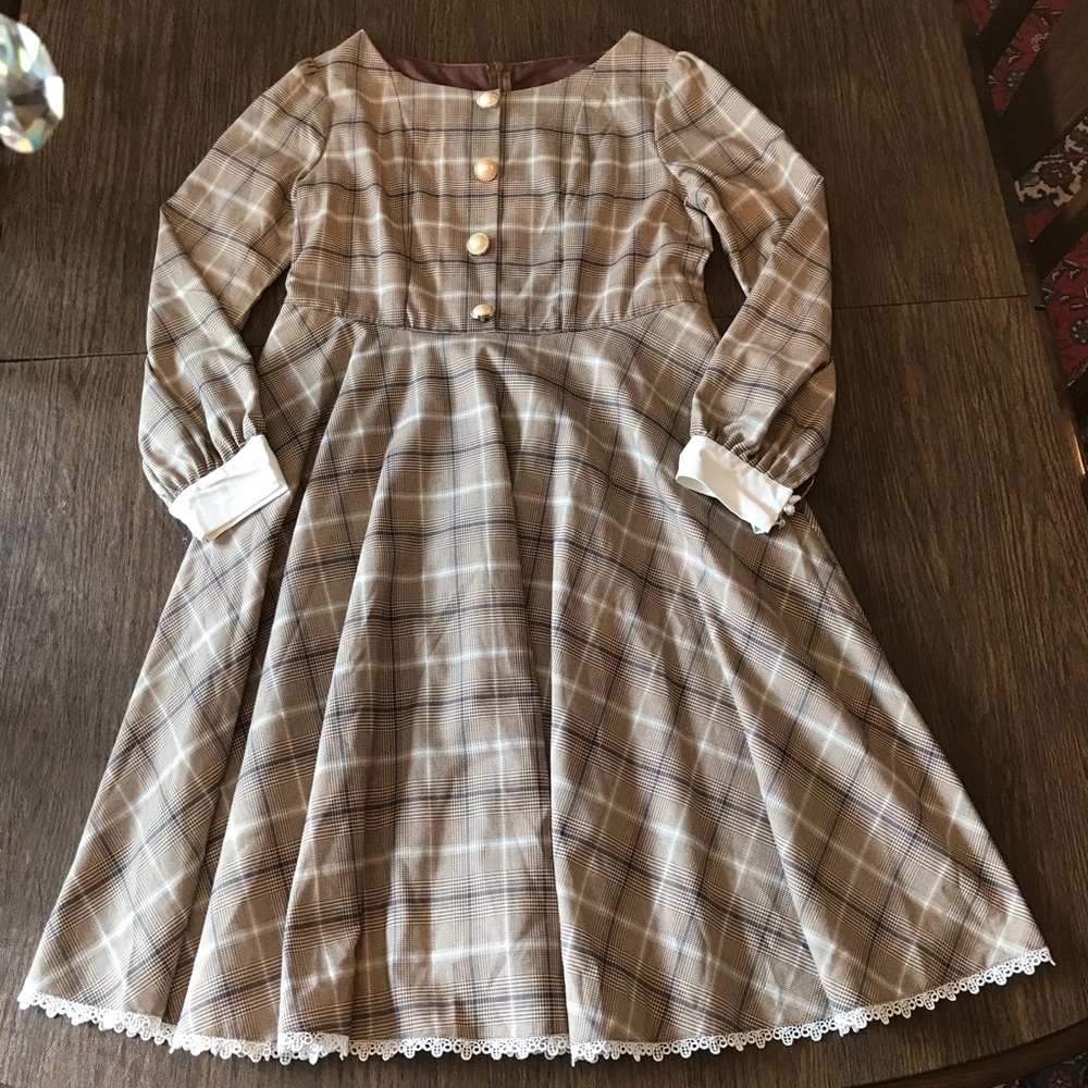 Vintage Style Plaid Dress